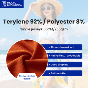 Sıcak satış Polyester amonyak keten kumaş kadın Hoodie kumaş Anti boncuklanma nefes kırışıklık dayanıklı etek kumaş - Product Image 6