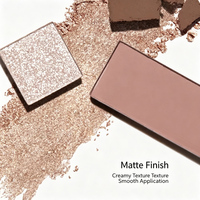 Palette de maquillage multicolore polyvalente, fini mat doux, contrôle du sébum, longue tenue, avec illuminateur et blush, fabricant sur mesure