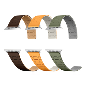 CM dernière conception bande magnétique double couleur bracelet de montre en silicone pour <span class=keywords><strong>Apple</strong></span> <span class=keywords><strong>Watch</strong></span> Series Ultra 8 <span class=keywords><strong>7</strong></span> 6 5 4 3 SE 49 45 44 - Product Image 1