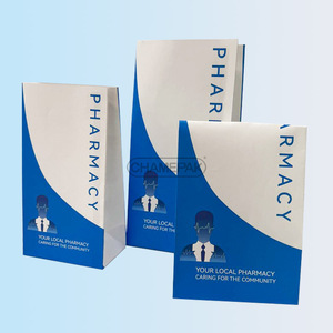 Sacs en papier personnalisés, cadeaux, à main, emballage personnalisé, matériau kraft, <span class=keywords><strong>pharmacie</strong></span> écologique, shopping - Product Image 1