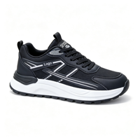 Chaussures de course pour hommes 2026 / Amorti ondulé à semelle épaisse / Tige en maille à lacets / Légères / Vente directe usine OEM ODM