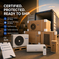 Climatiseur Solaire 36000 BTU 3 Tonnes DC Inverter Mural Hybride Solaire Refroidissement Chauffage CE Robuste Usine