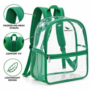 Mochilas Transparentes de PVC al por Mayor, Bolsas Escolares Impermeables Transparentes para Estudiantes, Mochila Transparente para Niños y Niñas, para Estadio, Viajes, Playa - Product Image 1