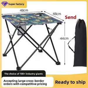 Mesa Plegable de Tela para Exteriores <span class=keywords><strong>Wen</strong></span> <span class=keywords><strong>Yan</strong></span>, Mesa Cuadrada Portátil para Dibujar, para Estudiantes de Arte, para Acampar, para Picnic, con Silla - Product Image 2