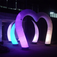 Pilier gonflable LED à changement de couleur, personnalisé, colonne suspendue et décorative, cône d'air