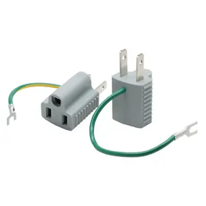 Adaptador de tomada japonesa pse tp 755, conector de 2 pinos para eua 3 pinos de viagem com linha de alimentação