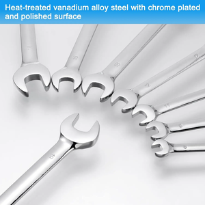 6/32mm <strong>Combination</strong> <strong>Wrench</strong> <strong>Set</strong> Chrome-Plated Steel Flexible Ratchet for Industrial Use Customizable OEM Support - Product Image 3