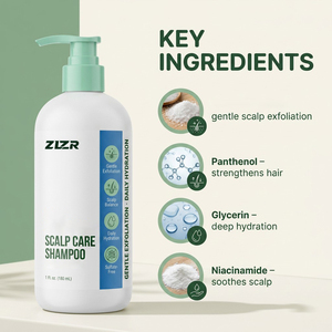 Shampoo exfoliant AHA 2 en 1, soin du cuir chevelu en profondeur, clarifiant, pour peaux grasses, pellicules, démangeaisons, élimination des accumulations, OEM - Product Image 6