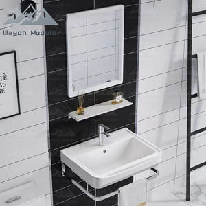 Wayon из нержавеющей стали опорный умывальник настенный унитаз простой керамический интегрированный умывальник для умывальника - Product Image 2