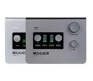 Mooer STEEP I 2 em 2 out audio interface support MIDI entrada e saída para músicos produtores mobile gravação placa de som
