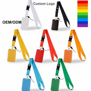 <b>Lanyard</b> ID Holder Colorful <b>Lanyard</b> for Key Badges Keychain Vertical Name Badge Holder with Clip - Product Image 1