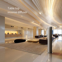 Diffuseur de parfum d'ambiance personnalisé sans eau en métal avec minuterie programmable, pulvérisation automatique, contrôle par application, certifié FCC pour système d'aromathérapie de villa et de salle de conférence