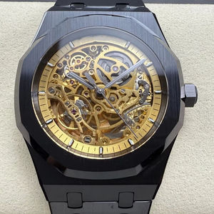 Reloj Mecánico de Lujo de la Mejor Calidad, Resistente al Agua, 41 mm, Fábrica THB, Movimiento 3132, 15416, Audemars, Esqueleto de Cerámica Negra - Product Image 1