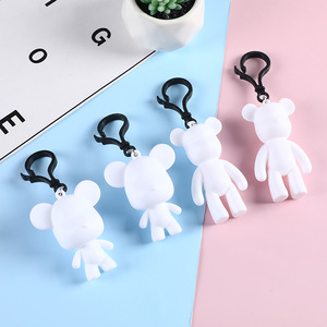 Porte-clés ours fluide DIY pour <span class=keywords><strong>enfants</strong></span>, porte-clés lapin de dessin animé mignon pour cadeaux - Product Image 4