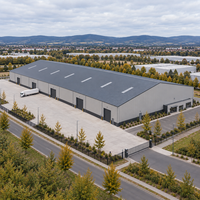 Panneau en laine minérale ignifuge pour entrepôt en acier, atelier, bureau, bâtiment métallique préfabriqué EN S355