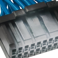 TE D-1000 2,5mm Gehäuse-Kabelkonfektion Industriesteckverbinder Blaue Kabelstränge 22AWG Verzinntes Kupfer für Geräteverkabelung