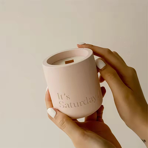 AIKUN Pot Bougie Céramique Meilleure Vente Personnalisé Logo <span class=keywords><strong>Cire</strong></span> de Soja Parfumé pour Décoration d'Intérieur - Product Image 3