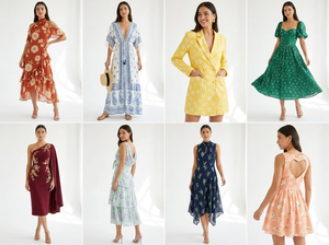 Vestidos de Verano de Manga Corta y Cintura Alta para Mujer, Largos y Tallas Variadas, Entrega Aleatoria - Product Image 1