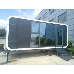 Apple Cabin plegable casa prefabricada Glamping Pod expandible deslizante Pod cocina Hotel Oficina edificio estructura de acero impermeable - Product Image 2