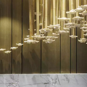 Lustres et suspensions AMJ Modern Art Decor pour hôtels, en verre LED, couleur et taille personnalisables, faits à la main, DIY, suspendus, à intensité variable, <span class=keywords><strong>50</strong></span> - Product Image 6