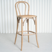 Chaise de bar en bois massif Offre Spéciale chaise de bar en bois courbé chaise de salle à manger de réception Cofe