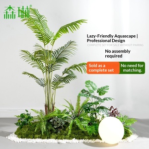 Plantes tropicales vertes artificielles, fleurs artificielles, aménagement paysager pour entrée, décoration de fenêtre intérieure, décorations d'<span class=keywords><strong>escalier</strong></span> - Product Image 1