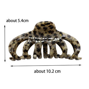 패션 사이즈 헤어 액세서리 반짝이는 무지개빛 장식 클로 클립 내구성 있는 아크릴 헤어 그립 헤어 클립 - Product Image 6