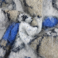 2024 hommes à la mode col rond à manches longues dessin animé ours Animal Jacquard Mohair pull pull