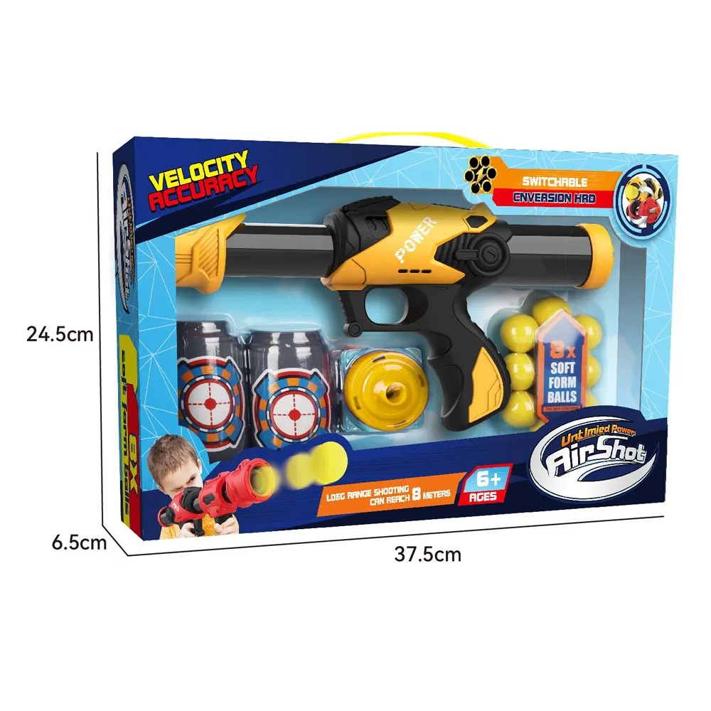 HW vendita calda EVA Soft Bullet Gun Toys con target Kids Shooting Game Foam Bullet Toy Gun per ragazzi