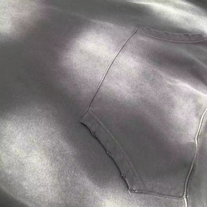 Fabricante de Sudaderas con Capucha Personalizadas, Estilo Vintage, Lavadas, Extra Grandes, Desgastadas, de 500 g/m², Sudaderas con Capucha de Corte Cuadrado, Efecto Deslavado al Sol y Lavado Ácido para Hombre - Product Image 2