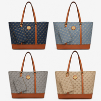 Damen-Umhängetasche mit großem Fassungsvermögen, PU-Leder-Einkaufstasche mit kleinem Beutel, verstellbarer Riemen, lässige Handtasche für den täglichen Gebrauch, Reisen, Einkaufen