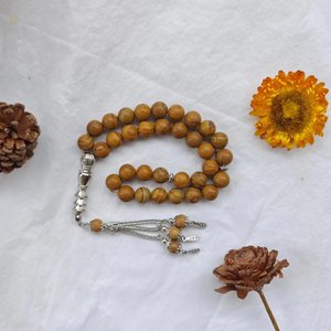 Rosario musulmano perline di preghiera islamica 8/10mm in legno arabico pietra con perline gioiello turco Tasbeeh Misbaha Sibha Tasbih Tesbih - Product Image 6