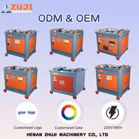 Machine à cintrer les barres d'armature manuelle ZUJI GW40, moteur 3kW, 220V/380V, acier inoxydable, acier au carbone, diamètre de coupe 6-36mm, garantie 1 an