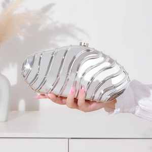 Bolso de Mano Cuadrado Plateado de Diseño Original de Alta Gama, Marca Bell, para Mujer, Elegante, Acrílico, Impermeable, Tipo Bandolera 5A - Product Image 1