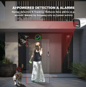 8MP Smart Dual Light Video Security Kit 4 PCS POE Camera <span class=keywords><strong>4K</strong></span> <span class=keywords><strong>NVR</strong></span> Smart Home Camera 4CH <span class=keywords><strong>NVR</strong></span> Sistema de cámara CCTV para exteriores - Product Image 3