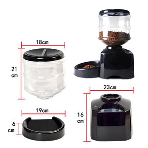 Pueden registrar la cantidad de Pet automática comida de perro, alimentador automática Pet dispensador de agua fuente agua potable con antideslizante pies - Product Image 6