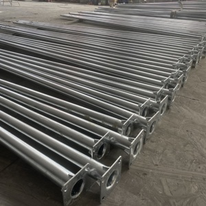 8m 9m 10m מנורת פוסט חם טבל מוטות מגולוון חיצוני רחוב אור השמש מקור המפעל - Product Image 1