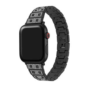 Bracelet Bling pour <span class=keywords><strong>Apple</strong></span> <span class=keywords><strong>Watch</strong></span> <span class=keywords><strong>série</strong></span> 7, 45mm /44mm/42mm, <span class=keywords><strong>série</strong></span> SE/<span class=keywords><strong>6</strong></span>, bijoux pour femmes, perles de diamant faites à la main - Product Image 3