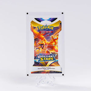 定制透明高级磁性亚克力口袋妖怪TCG泡罩1-助推器包促销和硬币展示盒 - Product Image 4