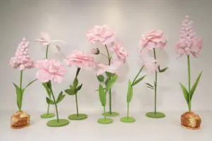 M471 negozio finestra decorazione di nozze carico fiore di piombo grande rosa peonia artificiale gigante fiore di carta fiori giganti per la decorazione