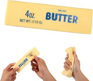 Jouet anti-stress en mousse PU souple en forme de bloc de beurre, à rebond lent, pour le bureau - Product Image 1