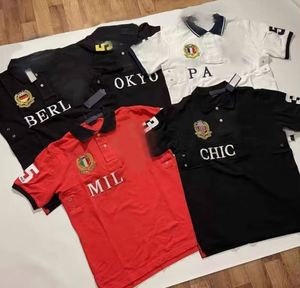 <span class=keywords><strong>Polo</strong></span> da Uomo <span class=keywords><strong>di</strong></span> Alta Qualità in Cotone Pesante 100% con Logo Ricamato Personalizzato, Colletto Rialzato, Casual, <span class=keywords><strong>di</strong></span> <span class=keywords><strong>Marca</strong></span> Popolare - Product Image 1