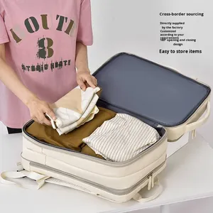 Sac à dos de voyage unisexe haut de gamme en jean grande capacité, imperméable, pour ordinateur portable, idéal pour l'école et les voyages transfrontaliers - Product Image 3