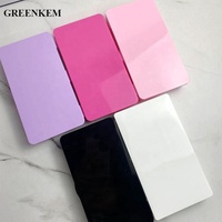 Boîte à ongles rose noir blanc violet transparent No C XX carré Logo personnalisé pointes d'ongles XXL cercueil Stiletto boîte à ongles vide