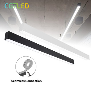 CGT Stock 40W 3CCT 1.2m Modern Black White Pendant <strong>Lighting</strong> Suspended Surface Mounted Lamp <strong>Office</strong> Indoor Led Linear <strong>Light</strong> - Product Image 1