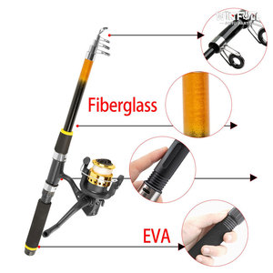 Kit de Caña de Pescar Telescópica con Señuelos Duros y Blandos, Carrete para Pesca de Carpa en Lago, Río, Océano y Barco, Set de Iniciación para Principiantes - Product Image 5