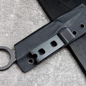 Couteau fixe en acier D2 pour camping en plein air, DIY, OEM, haute dureté, double action, EDC, tactique, chasse, aventures - Product Image 4