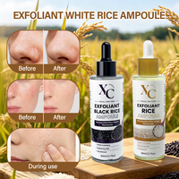 Sérum Ampoule au Riz Noir Prix Usine – Élimine les Peaux Mortes, Atténue les Taches Brunes, Éclaircissant, Exfoliant Visage, Soin de la Peau du Visage