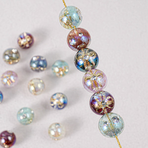 Perles rondes en résine plastique Heidi Galaxy à trou traversant, accessoires de <span class=keywords><strong>bijoux</strong></span> faits à la main, matériaux pour chaînes de téléphone, vente en gros - Product Image 4