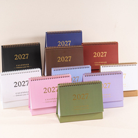 Vente directe d'usine, calendrier de bureau de haute qualité 2027, impression de calendrier de table, calendrier de bureau personnalisé imprimé sur mesure, calendrier de bureau 2027 personnalisé